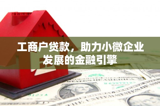 江川工商户贷款，助力小微企业发展的金融引擎
