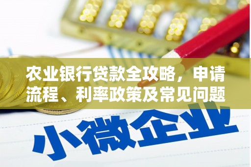 江川农业银行贷款全攻略，申请流程、利率政策及常见问题解析