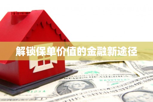 江川解锁保单价值的金融新途径