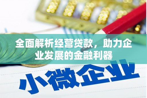 江川全面解析经营贷款，助力企业发展的金融利器