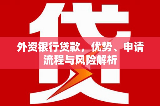 江川外资银行贷款，优势、申请流程与风险解析