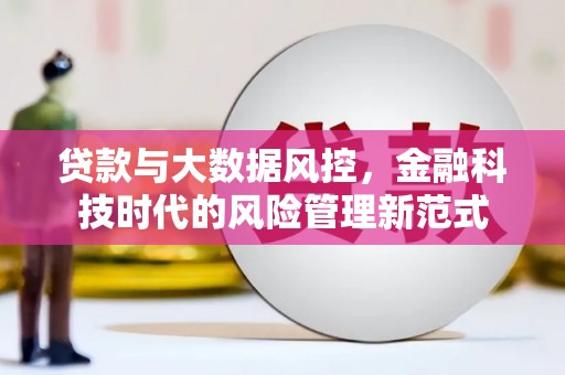 江川贷款与大数据风控，金融科技时代的风险管理新范式