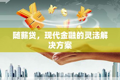 江川随薪贷，现代金融的灵活解决方案