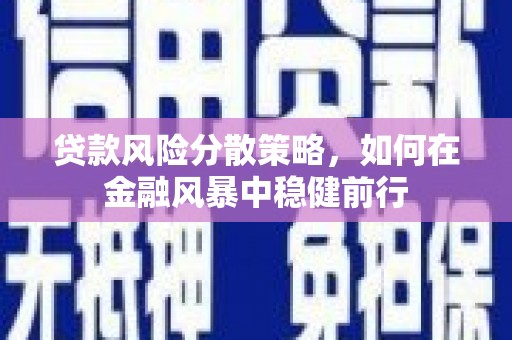 江川贷款风险分散策略，如何在金融风暴中稳健前行