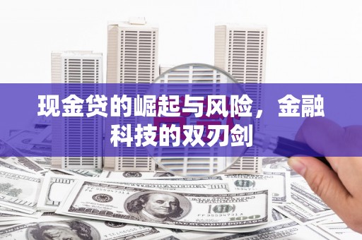 江川现金贷的崛起与风险，金融科技的双刃剑