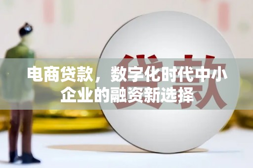 江川电商贷款，数字化时代中小企业的融资新选择