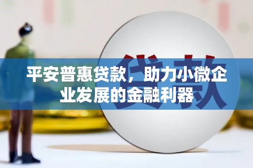 江川平安普惠贷款，助力小微企业发展的金融利器