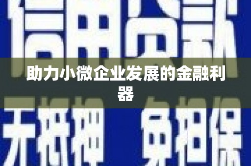 江川助力小微企业发展的金融利器