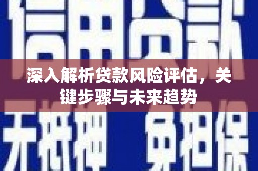江川深入解析贷款风险评估，关键步骤与未来趋势
