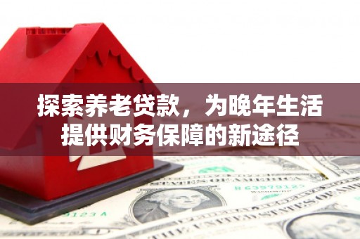 江川探索养老贷款，为晚年生活提供财务保障的新途径