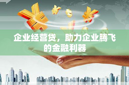 江川企业经营贷，助力企业腾飞的金融利器