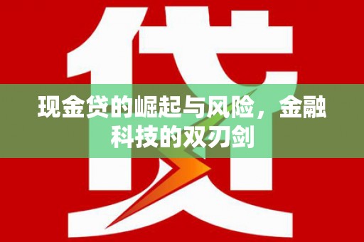 江川现金贷的崛起与风险，金融科技的双刃剑