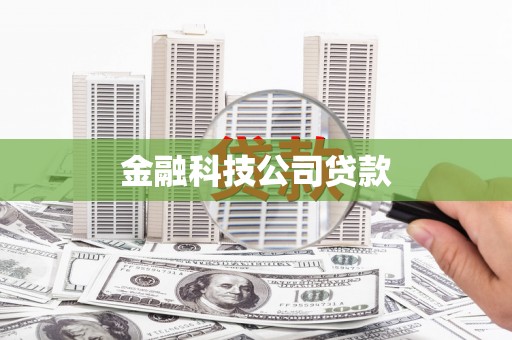 江川金融科技公司贷款