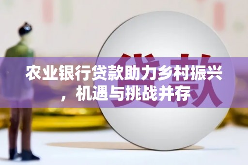 江川农业银行贷款助力乡村振兴，机遇与挑战并存