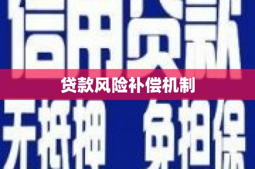 江川贷款风险补偿机制